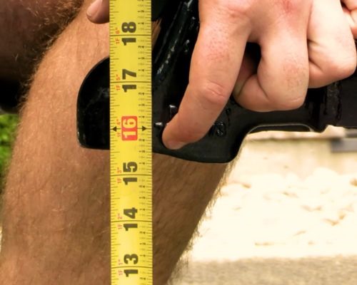 Closeup of coupler measurement